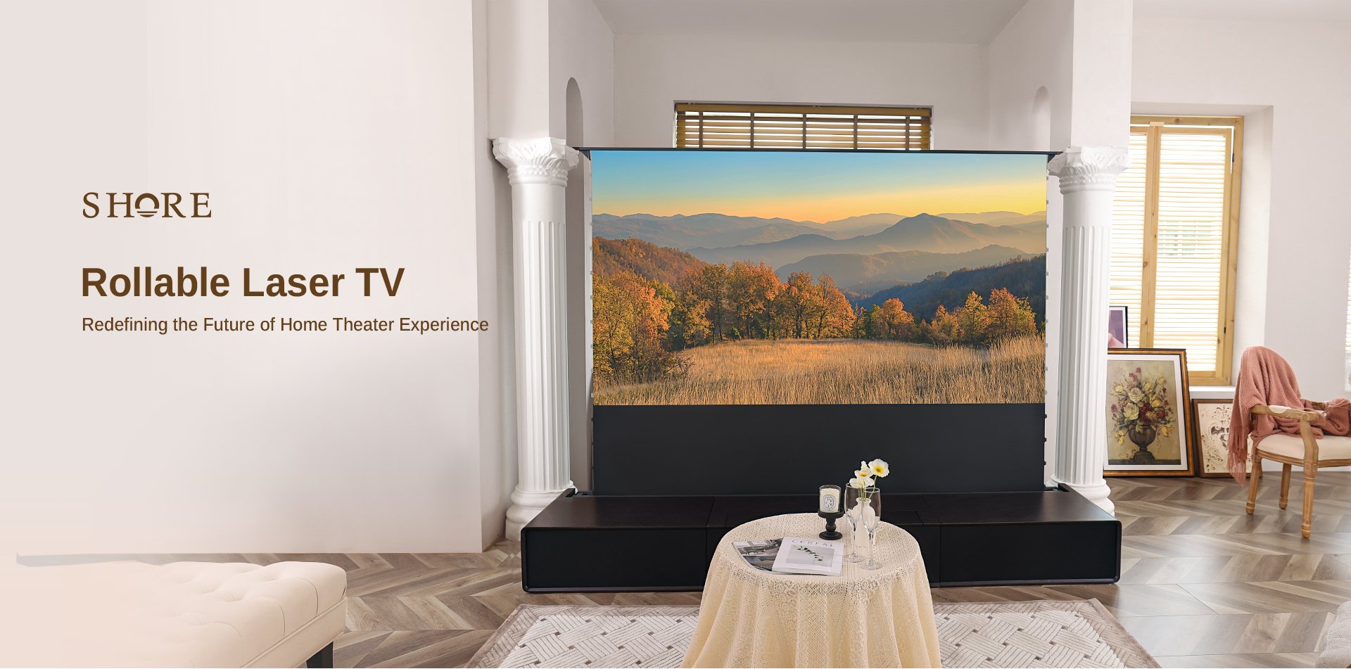 Motorized Laser TV Cabinet collection