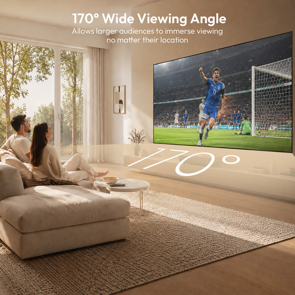100''-120'' NothingProjector Matte White Fixed Frame Screen For Long/Short/UST Projector