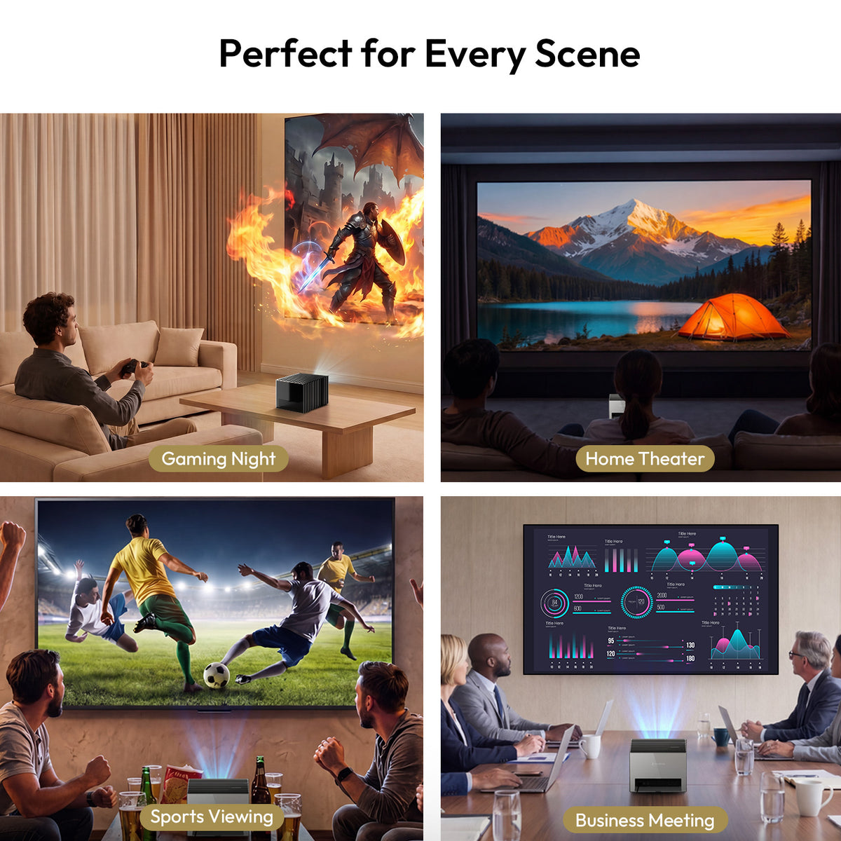 100''-120'' NothingProjector Matte White Fixed Frame Screen For Long/Short/UST Projector