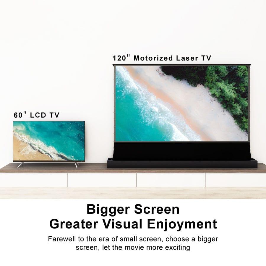 72"-120pouce Tension motorisée pro de VividStorm Motorisé Du Sol Ultra Courte Focale ALR Vidéoprojecteur Écran