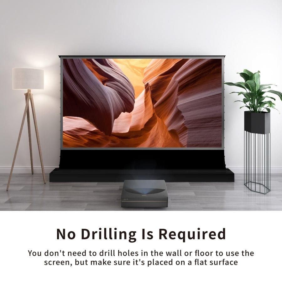 72"-120pouce Tension motorisée pro de VividStorm Motorisé Du Sol Ultra Courte Focale ALR Vidéoprojecteur Écran