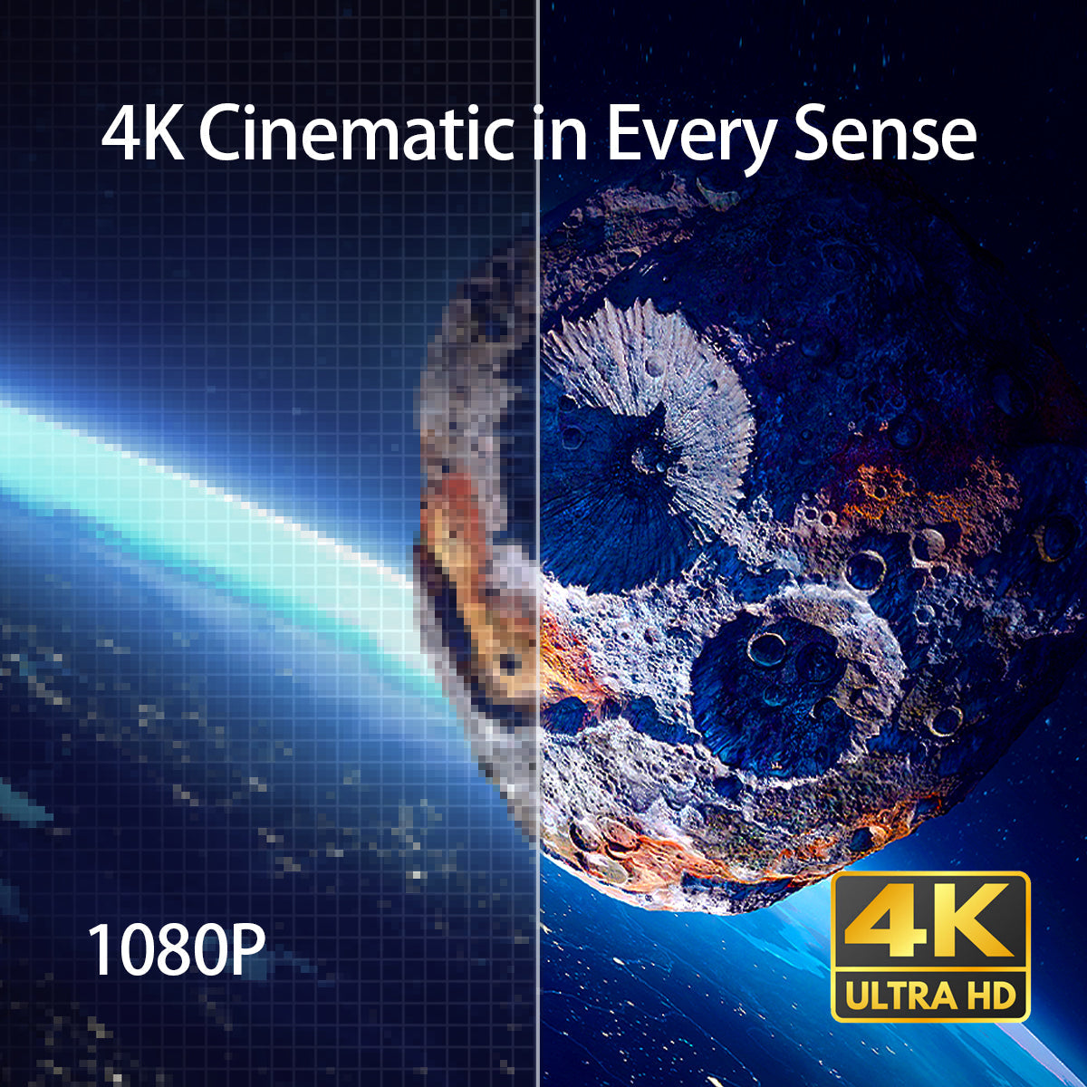 Casiris A6 ultra courte focale Triple laser 4K Vidéoprojecteur