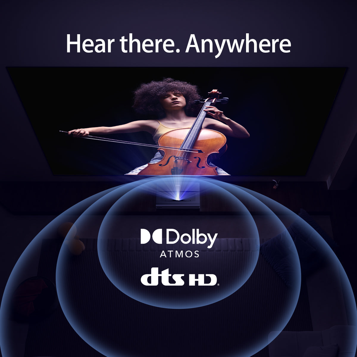 Casiris A6 ultra courte focale Triple laser 4K Vidéoprojecteur