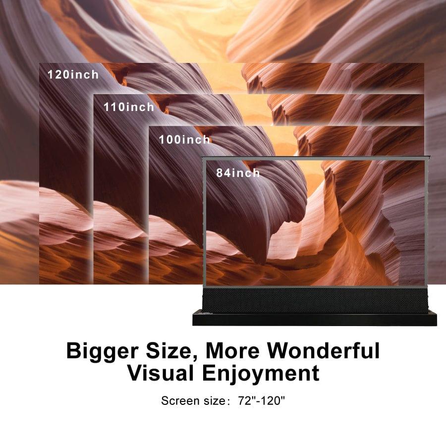 72"-120" VIVIDSTORM S PRO P Motoriseret 4K HD 3D Floor Rising UST ALR Projektorskærm