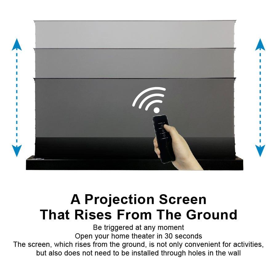72"-120" VIVIDSTORM S PRO P Motoriseret 4K HD 3D Floor Rising UST ALR Projektorskærm