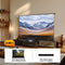 100 Inch 2-in-1 UST Projector Bundle: Black Series Floor Rising Screen+ Wood Grain Laser TV Cabinet