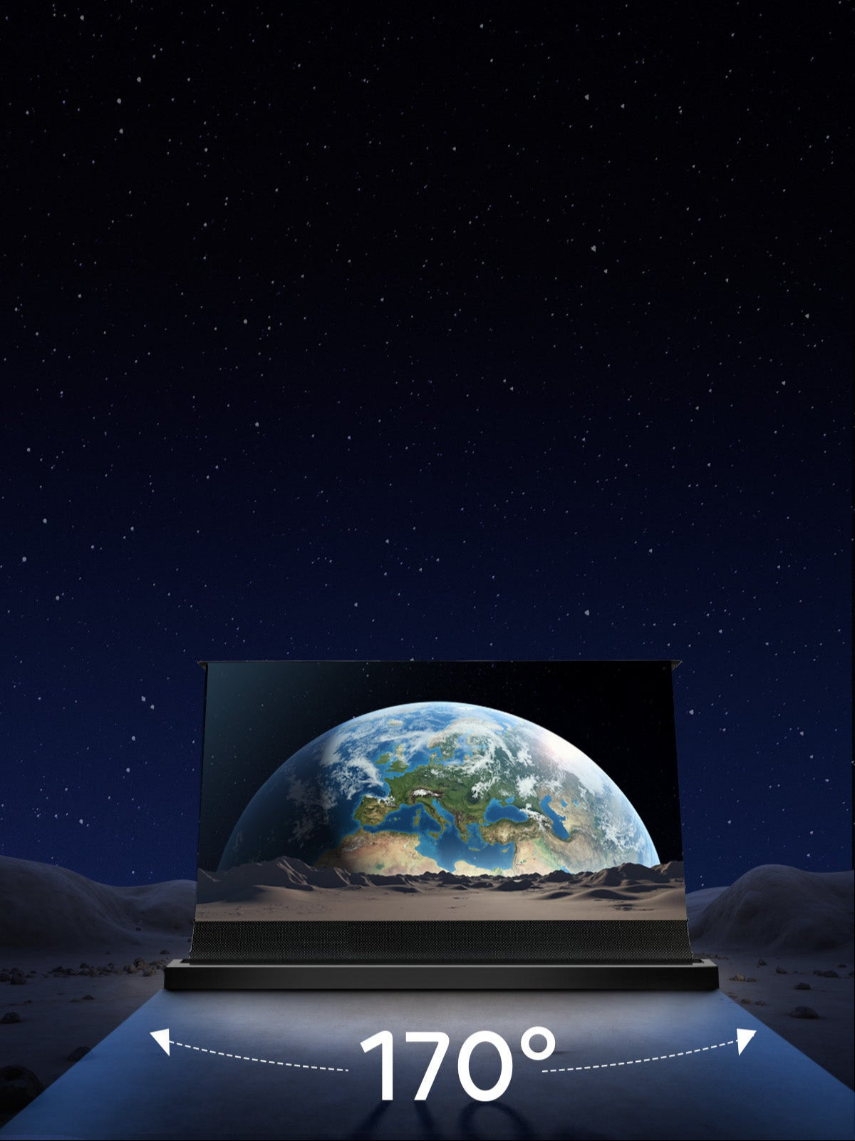 NP Black Series ALR Motorized Screen with 170° viewing angle for vibrant, wide-angle home theater clarity