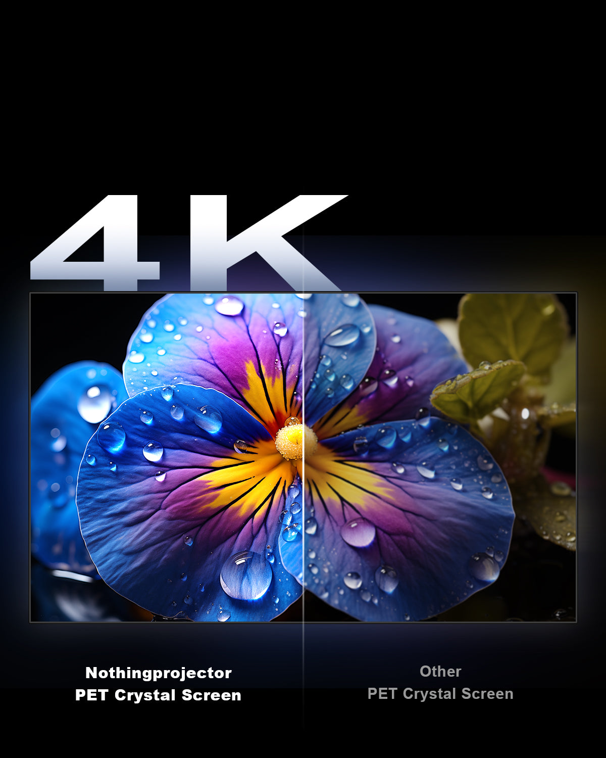 NothingProjector Classic PET Crystal UST ALR Screen delivers 8K clarity for hisense L9Q 4K laser home cinema