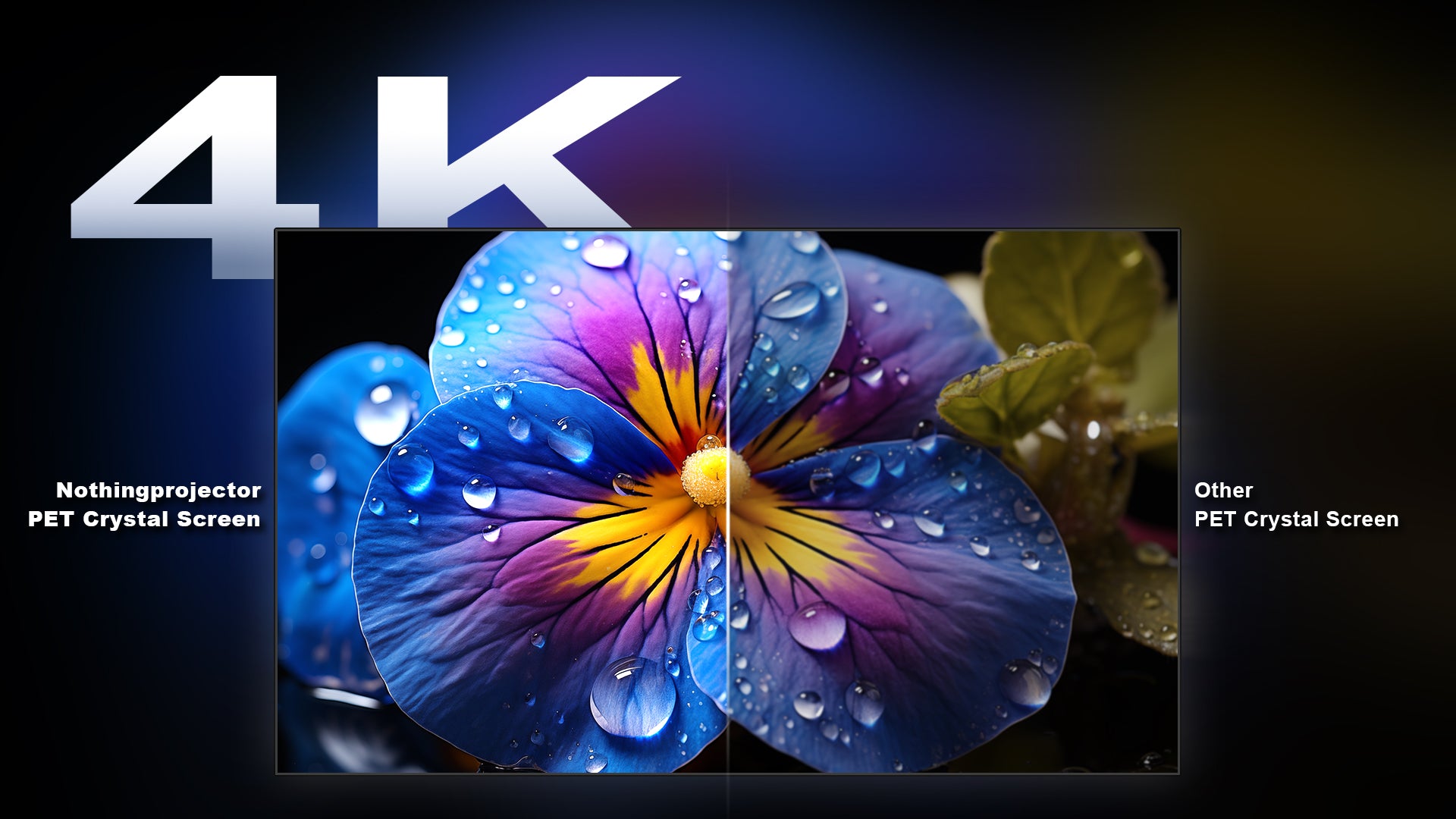 NothingProjector Classic PET Crystal UST ALR Screen delivers 8K clarity for hisense L9Q 4K laser home cinema