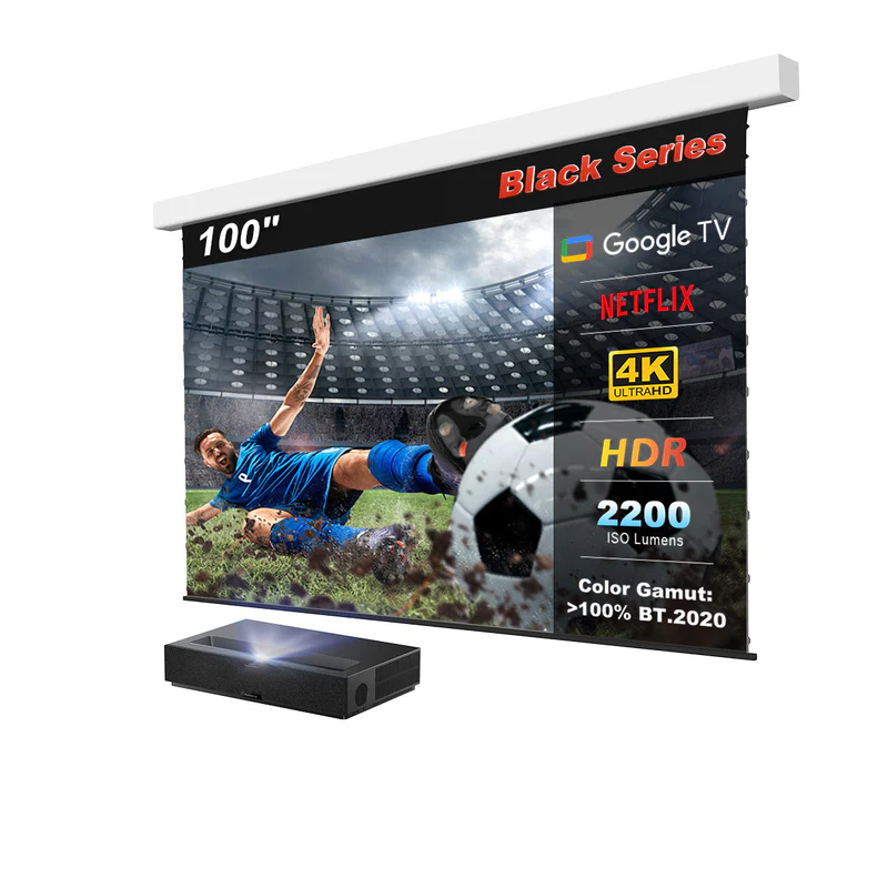 Formovie Teater premium tredobbelt laser 4k tv ultra kort kast projektor