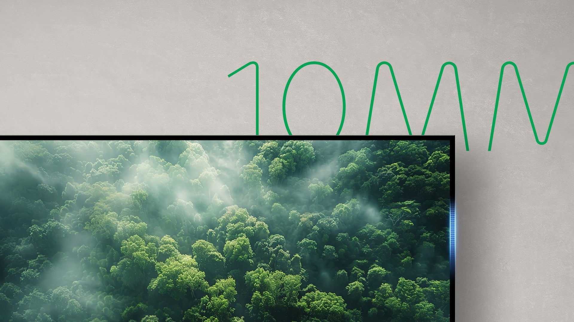 NothingProjector 132-inch UST ALR screen with ultra-narrow 10mm bezel, designed to sit flush against the wall for an immersive viewing experience.