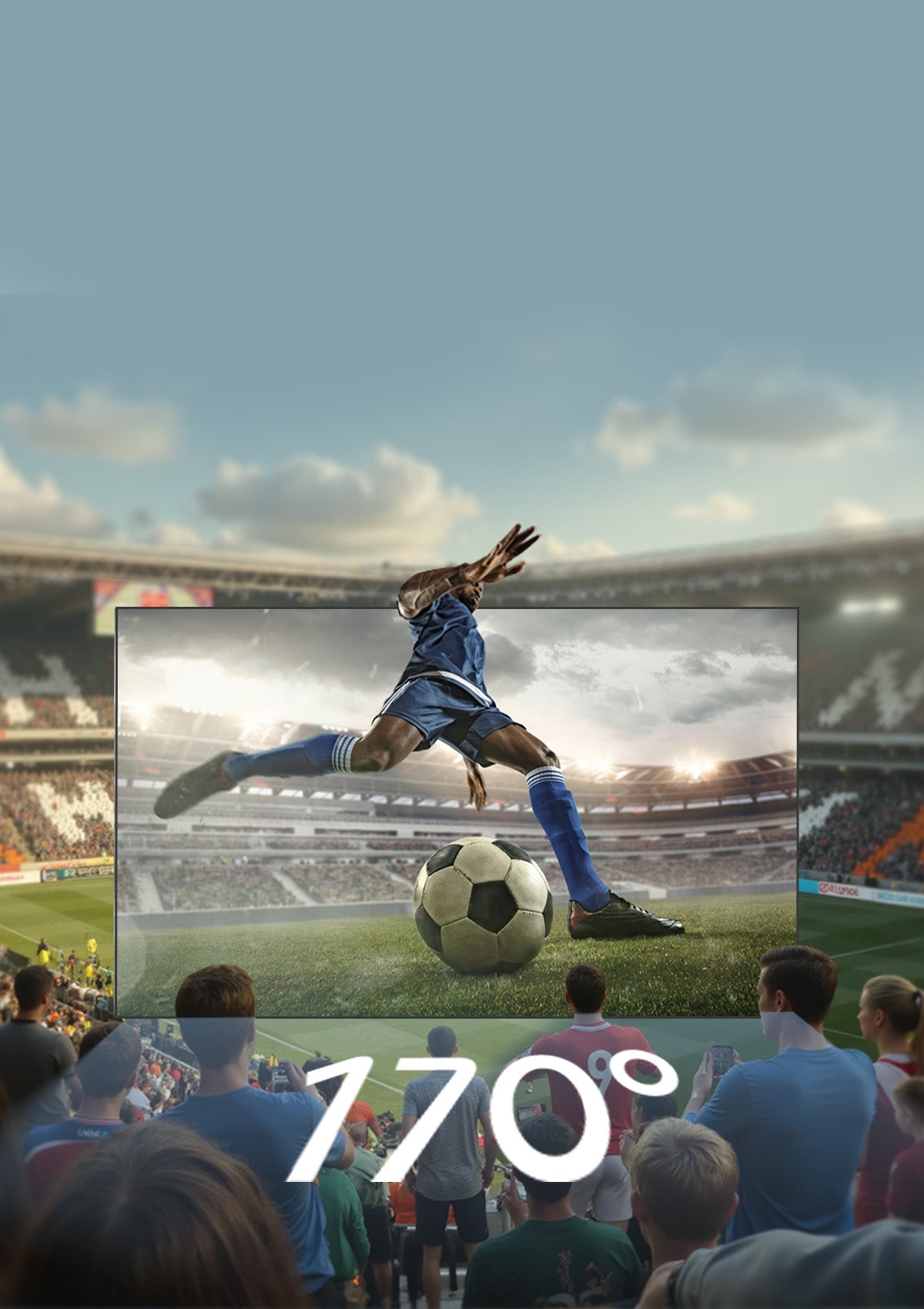 100"-130" Long Throw ALR Screen with a 170° viewing angle