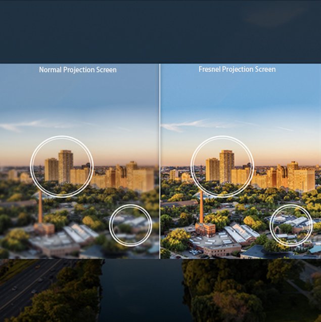 NothingProjector 120 Inch Fresnel Ultra Short Throw ALR Screen vs Normal Projection Screen Sharper Clearer Details