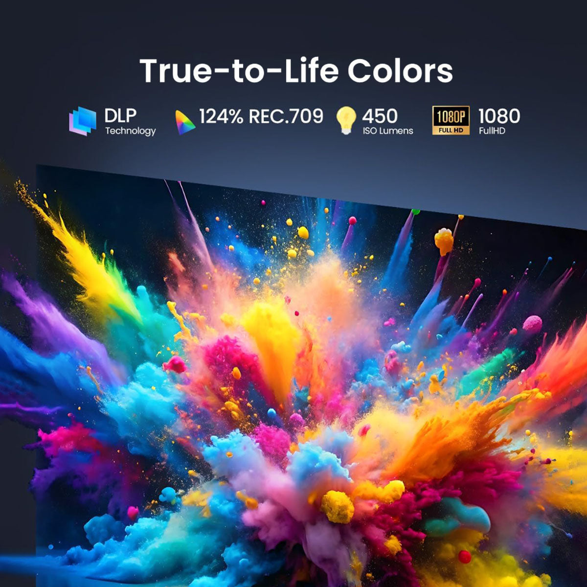 Dangbei Freedo Portable 1080p Google TV Vidéoprojecteur Avec Netflix sous licence