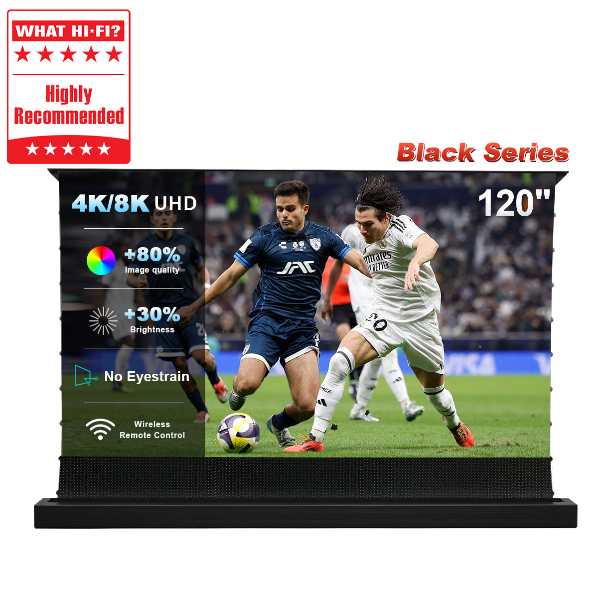 120'' NothingProjector Black Series ALR Motorized Floor Rising Screen For Ultra Short Throw Projector