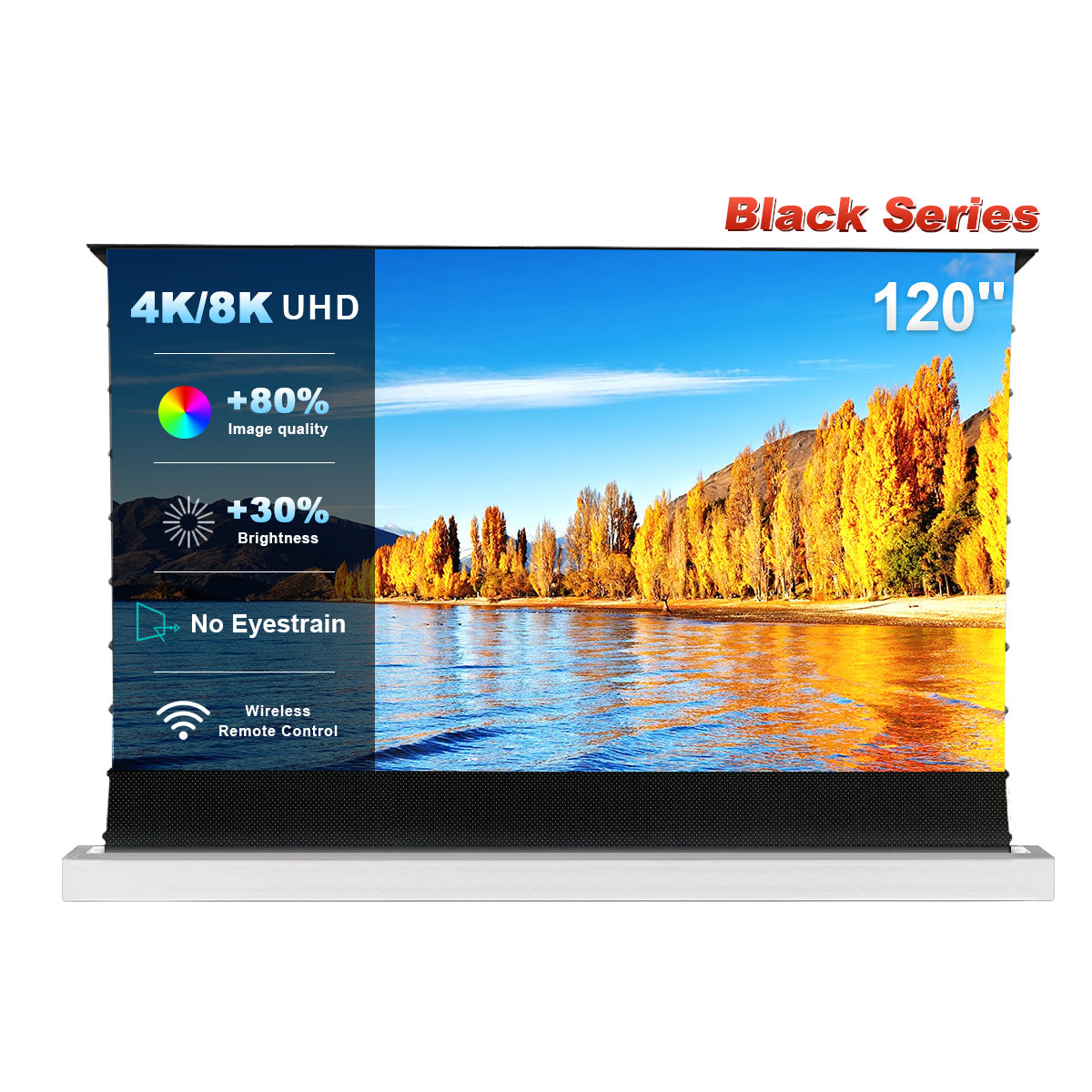 120 inch NothingProjector Motorized Floor Rising ALR Projector Screen