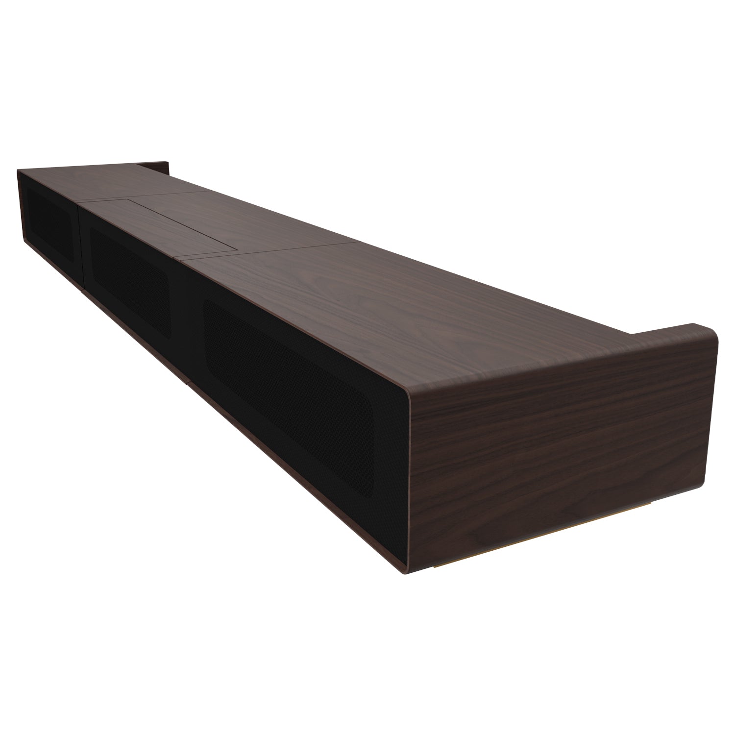 Premium Customizable Walnut Laser TV Cabinet for Ultra Short Throw Projector (Pre-Assembled)