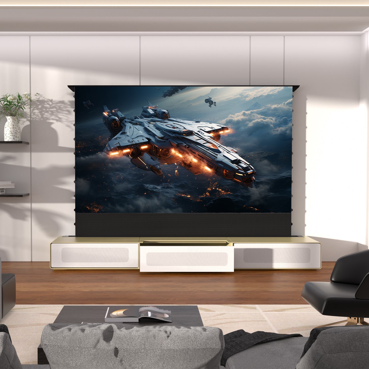 Premium Customizable Laser TV Stands - Handcrafted to Fit Your Space