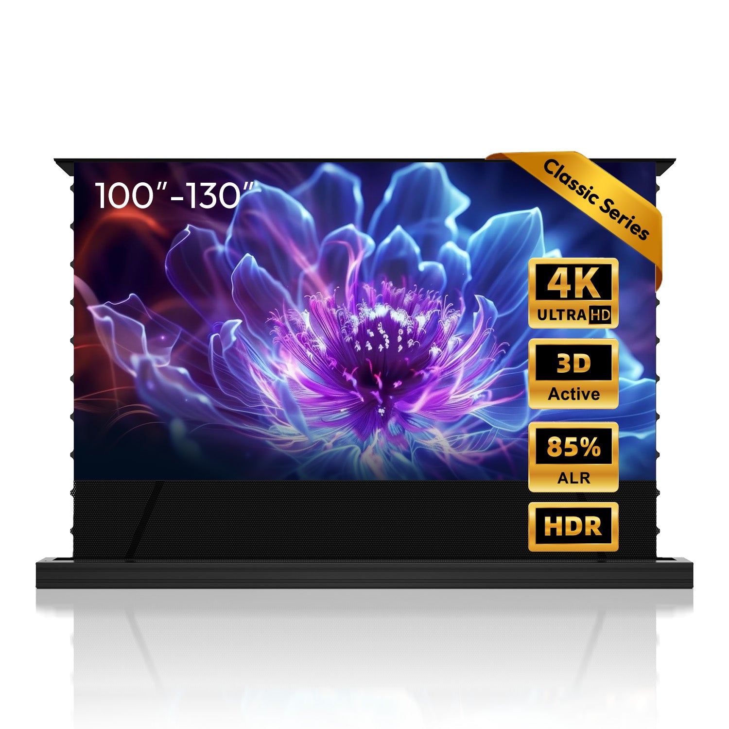 100''-130'' NothingProjector PET Crystal Classic ALR Motorized Floor Rising Screen For Ultra Short Throw Projector