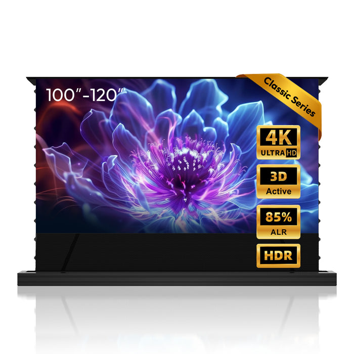 100''-120'' NothingProjector PET Crystal Classic ALR Motorized Floor Rising Screen For Ultra Short Throw Projector