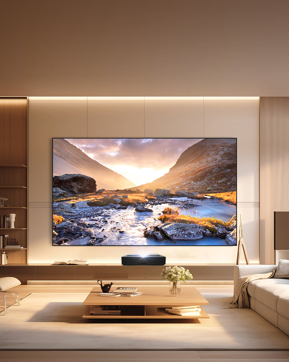 NP Classic PET Crystal ALR Screen - 95% Ambient Light Rejection & Ultra-Slim Bezel for Bright Room Cinema Nights