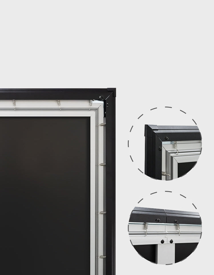 NothingProjector 132-inch seamless ALR screen featuring a frosted textured aluminum frame for durability and long-lasting use.