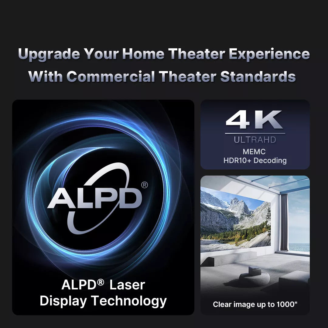 Formovie X5 Portable Laser 4K Long Throw Vidéoprojecteur Technologie ALPD