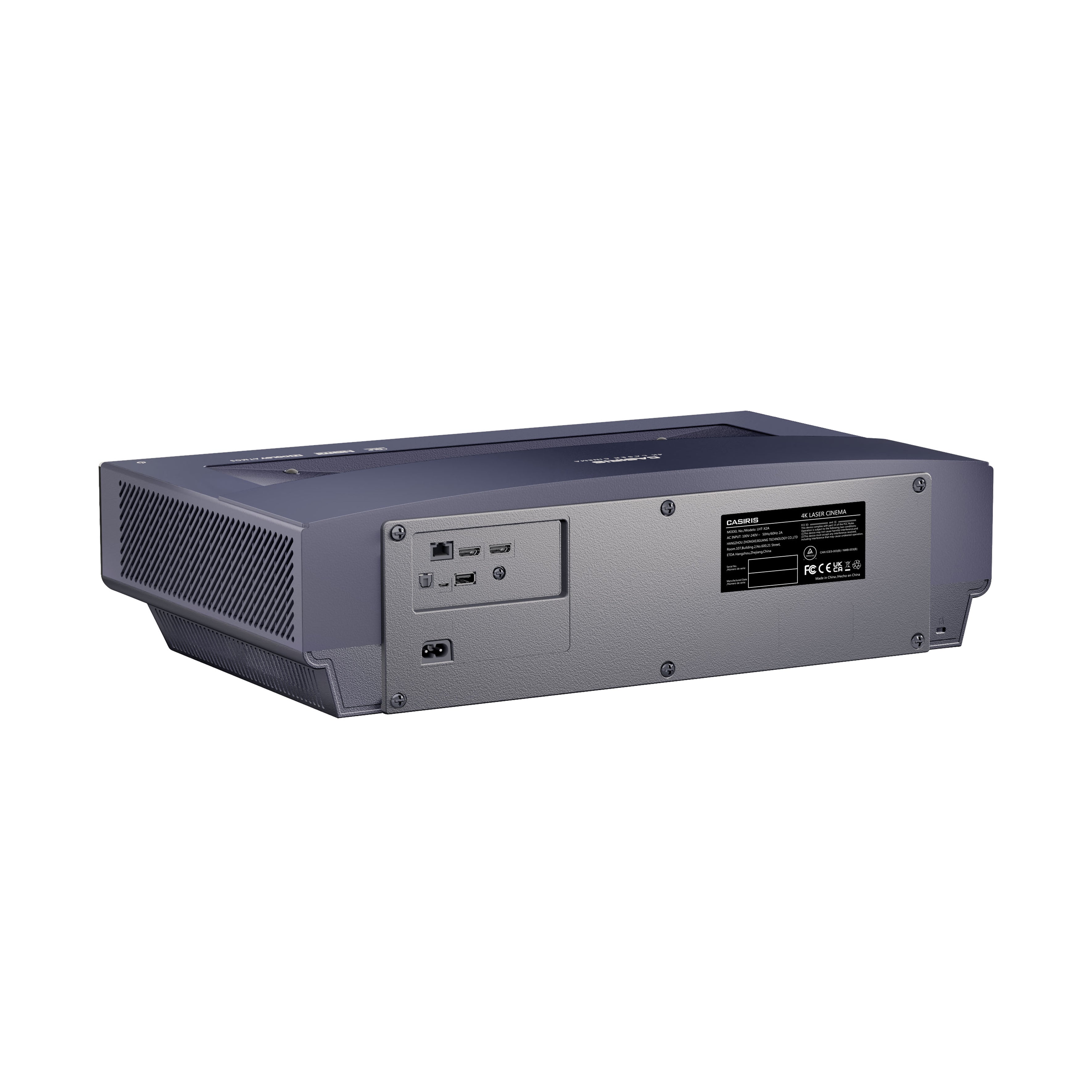 Casiris A6 ultra courte focale Triple laser 4K Vidéoprojecteur