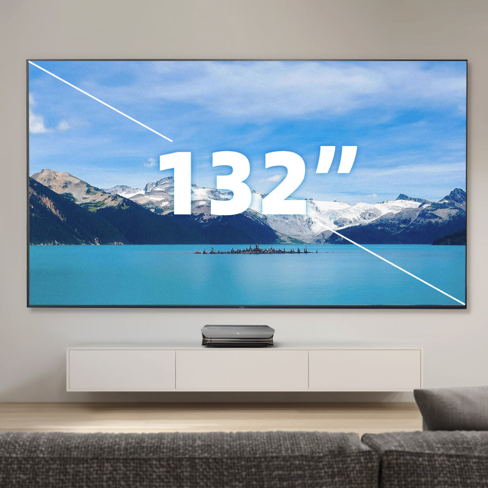 132 Inch NothingProjector Seamless Lenticular 4K UST ALR Projector Screen