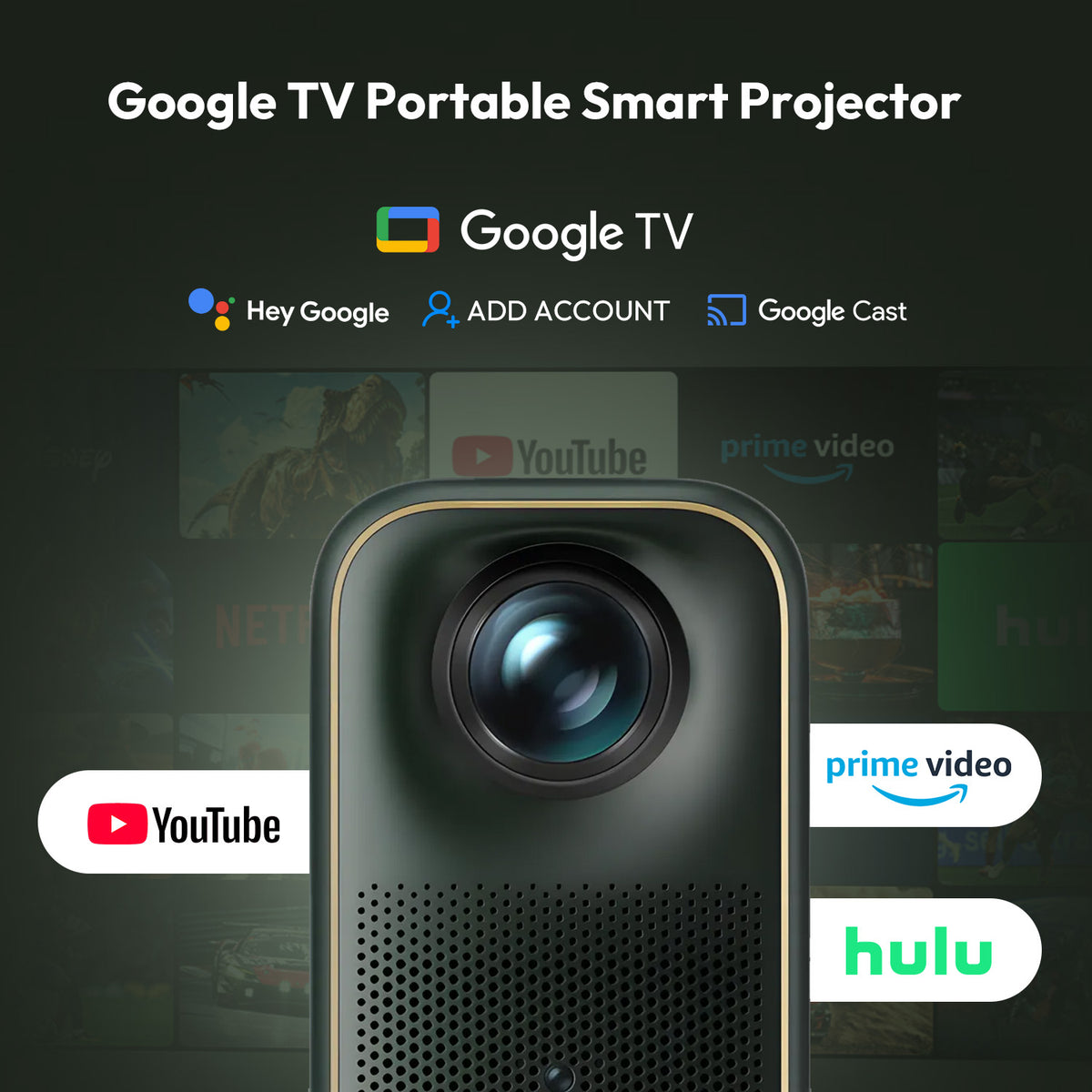 Formovie Xming Page One Google TV LCD Projector 1080P FHD Supported with Certified Netflix
