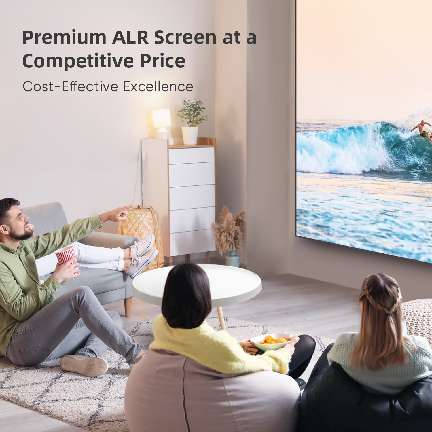 NothingProjector PET Crystal Classic UST ALR Projector Screen: Premium ALR Screen at Competitive Price, Cost-Effective Excellence
