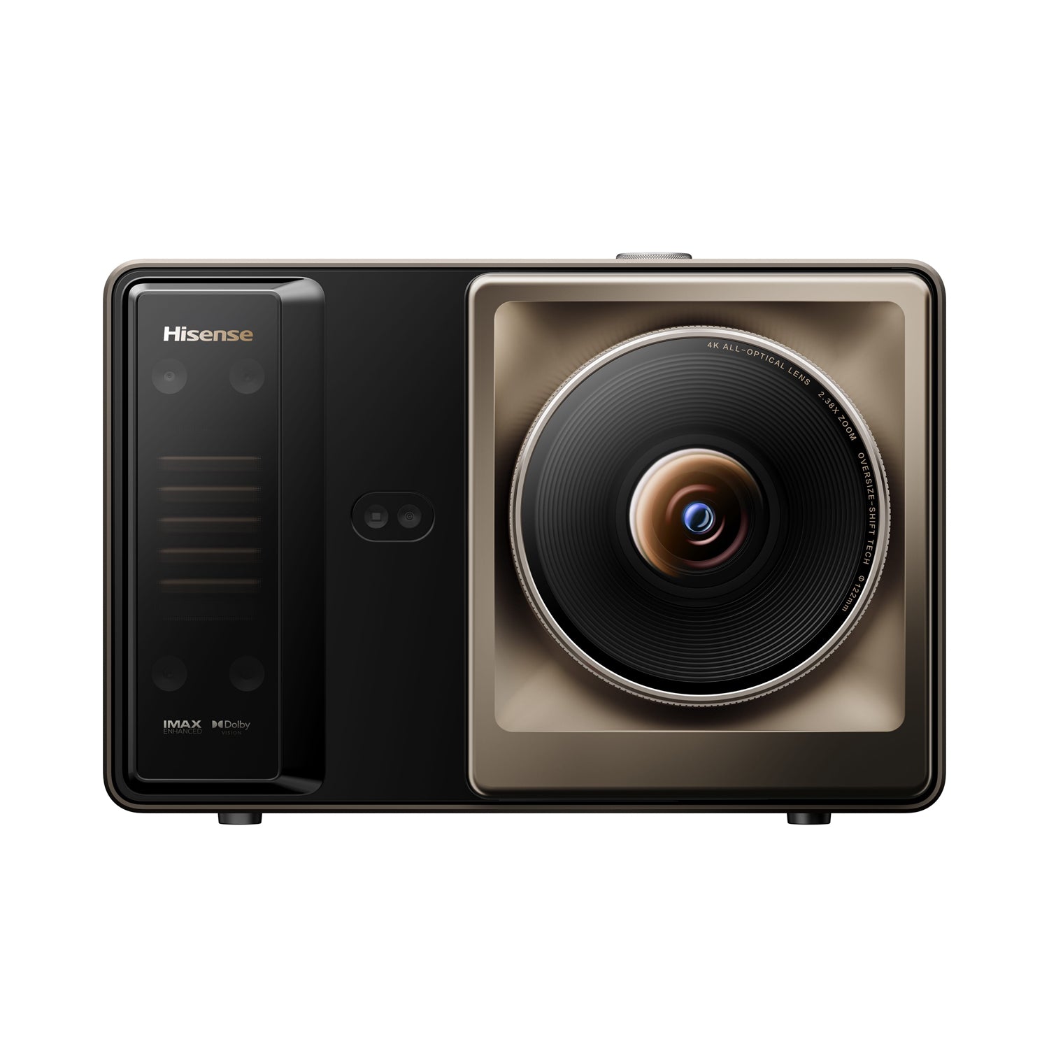 Hisense XR10 4K triple laser intelligent Vidéoprojecteur avec Iris et Lens Shift, 6000 ANSI Lumens, 65" - Système d'exploitation Vidaa amélioré Dolby Vision IMAX 300 pouces réglé par Devialet