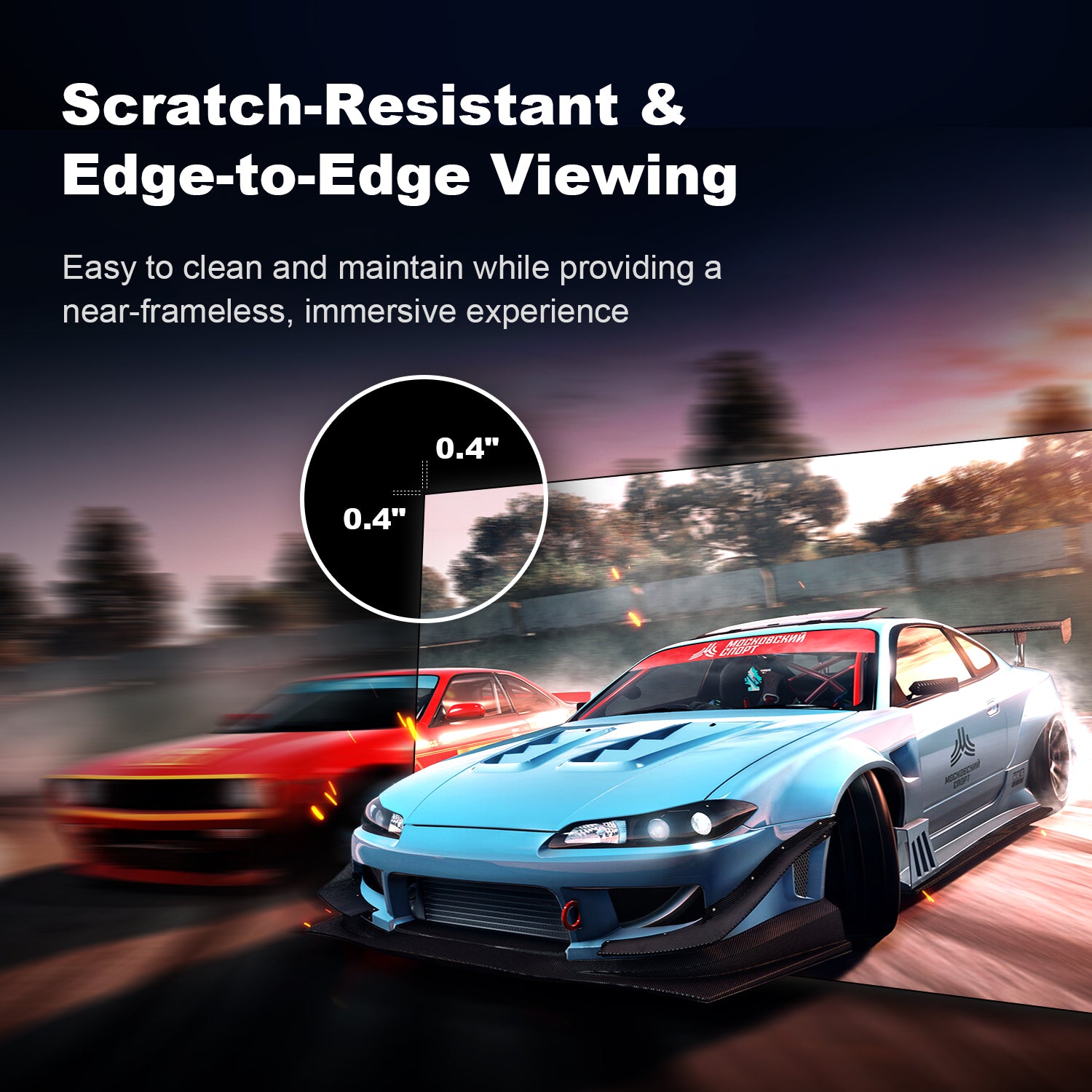 Nothing Projector Long Throw ALR screen is scratch-resistant with edge-to-edge viewing.