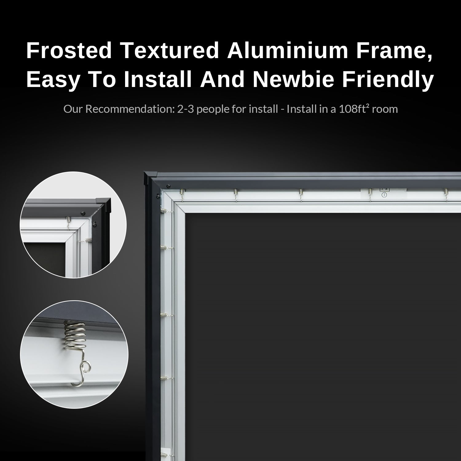 NothingProjector ALR screen Aluminium Frame: Easy install for beginners