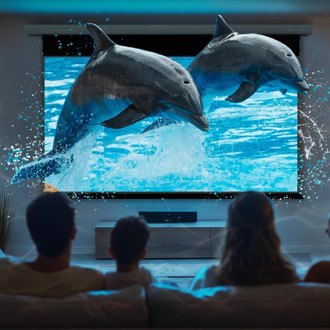 NothingProjector Black Series Motorized Tension ALR UST screen with HDR and Active 3D for home theater