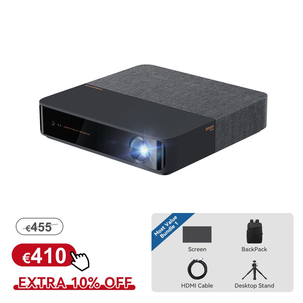 Formovie Laser S5 Vidéoprojecteur 500 ISO Lumens Smart Portable Alpd parfait pour le jeu et le film