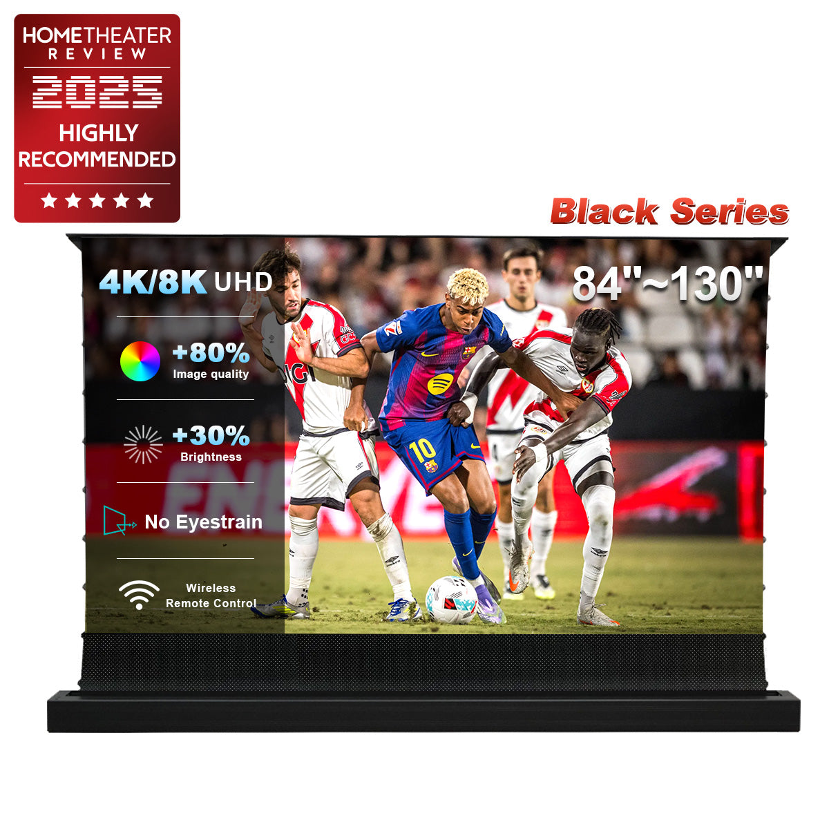 84''-130'' NothingProjector Black Series Motorisiert Bodenleinwand Elektrisch für ultrakurzdistanz beamer