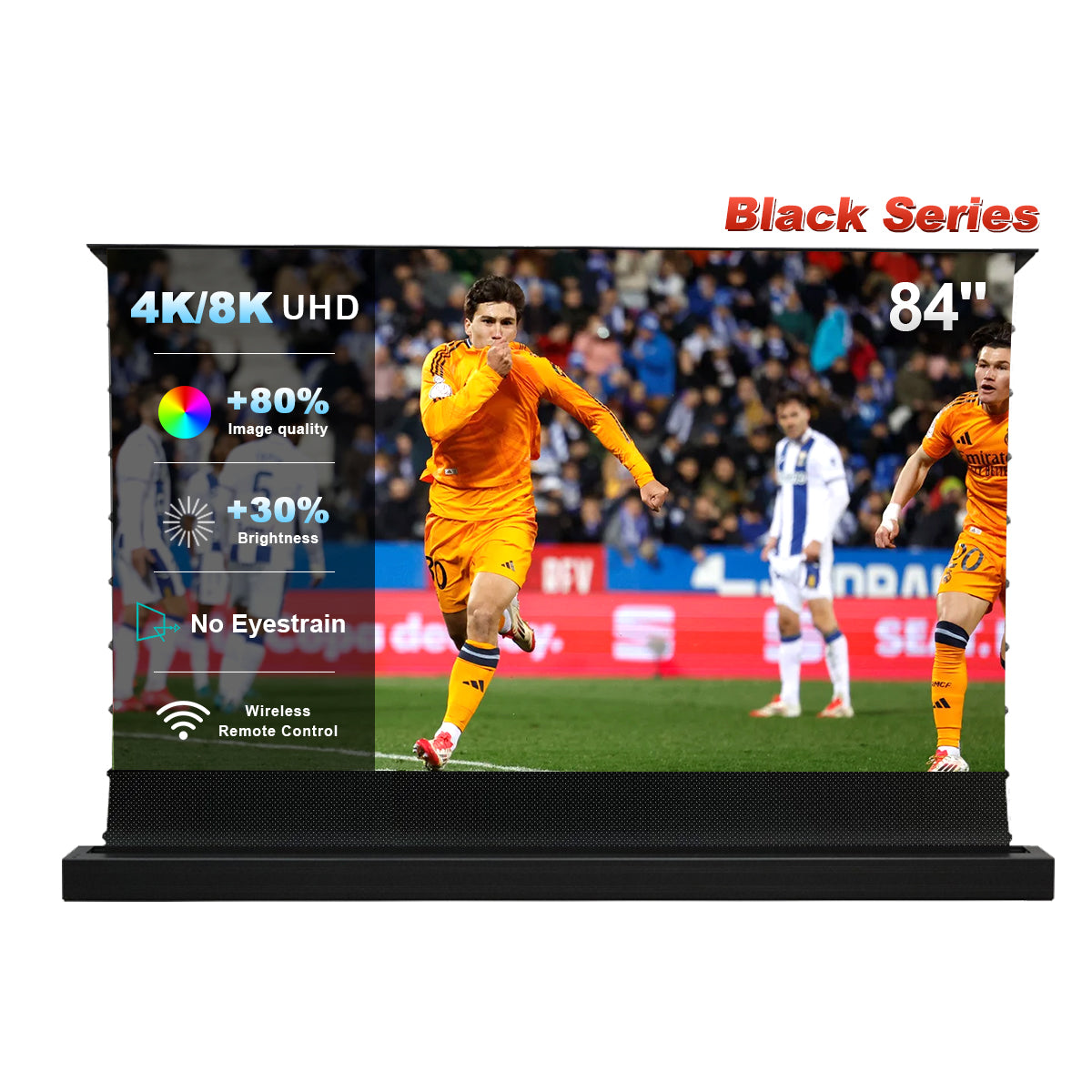 84''-130'' NothingProjector Black Series Motorisiert Bodenleinwand Elektrisch für ultrakurzdistanz beamer