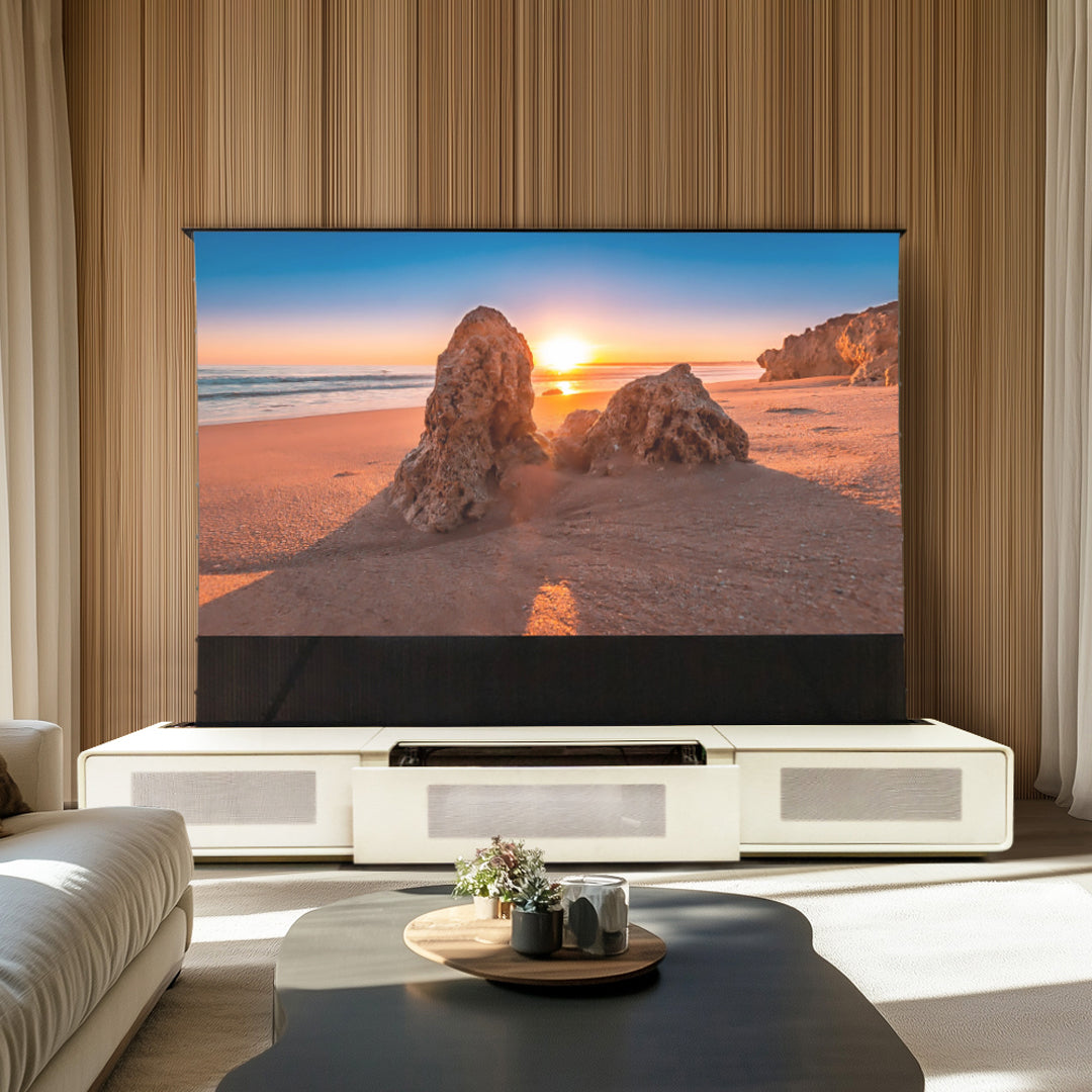 (Bundle) Awol Vision Ltv-3000/3500 Pro + motorizzato ALR Schermata + laser TV Mobiletto