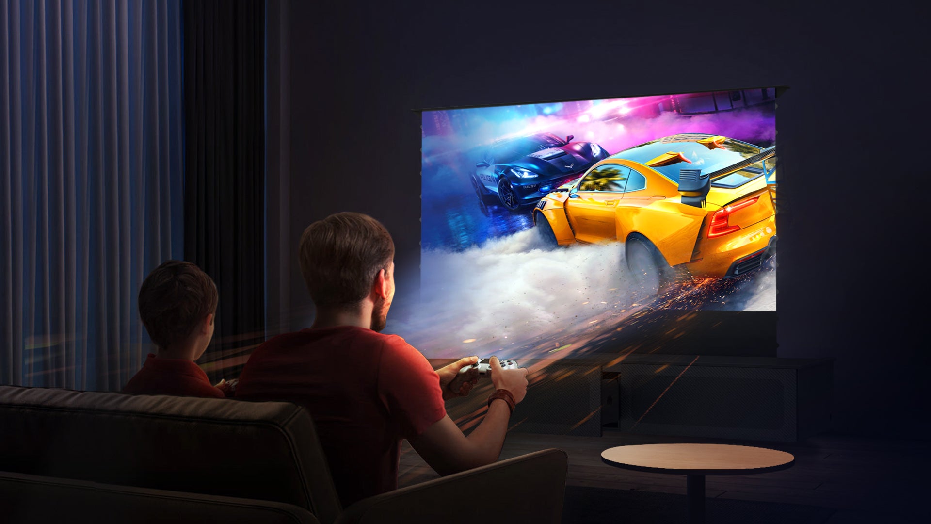 Smart Laser TV cabinet with cinema-grade expansive projection – transforms your living space into a theater-like immersion where every scene engulfs your senses.