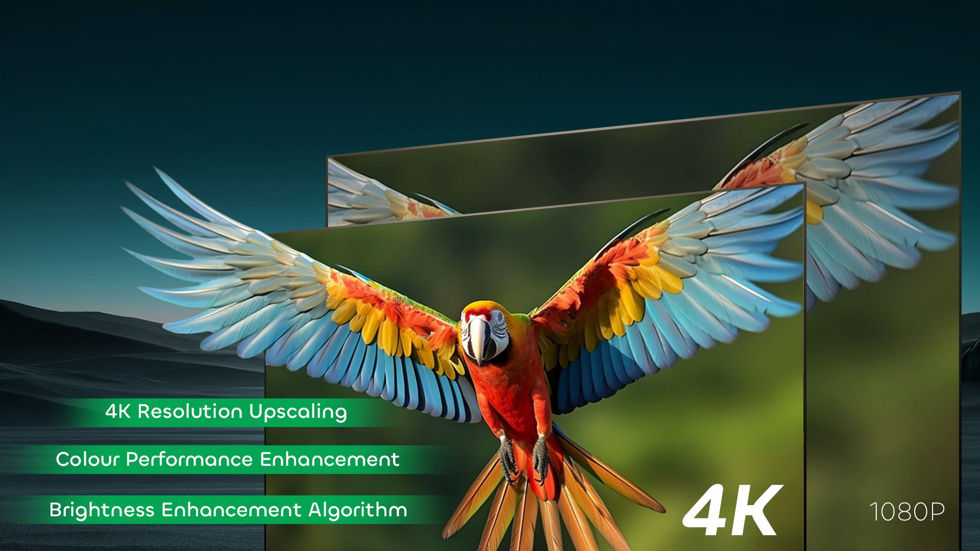 NothingProjector 132-inch ALR screen for ust projector delivering vivid 4K UHD visuals for ultra-short-throw projectors without washed-out colors.