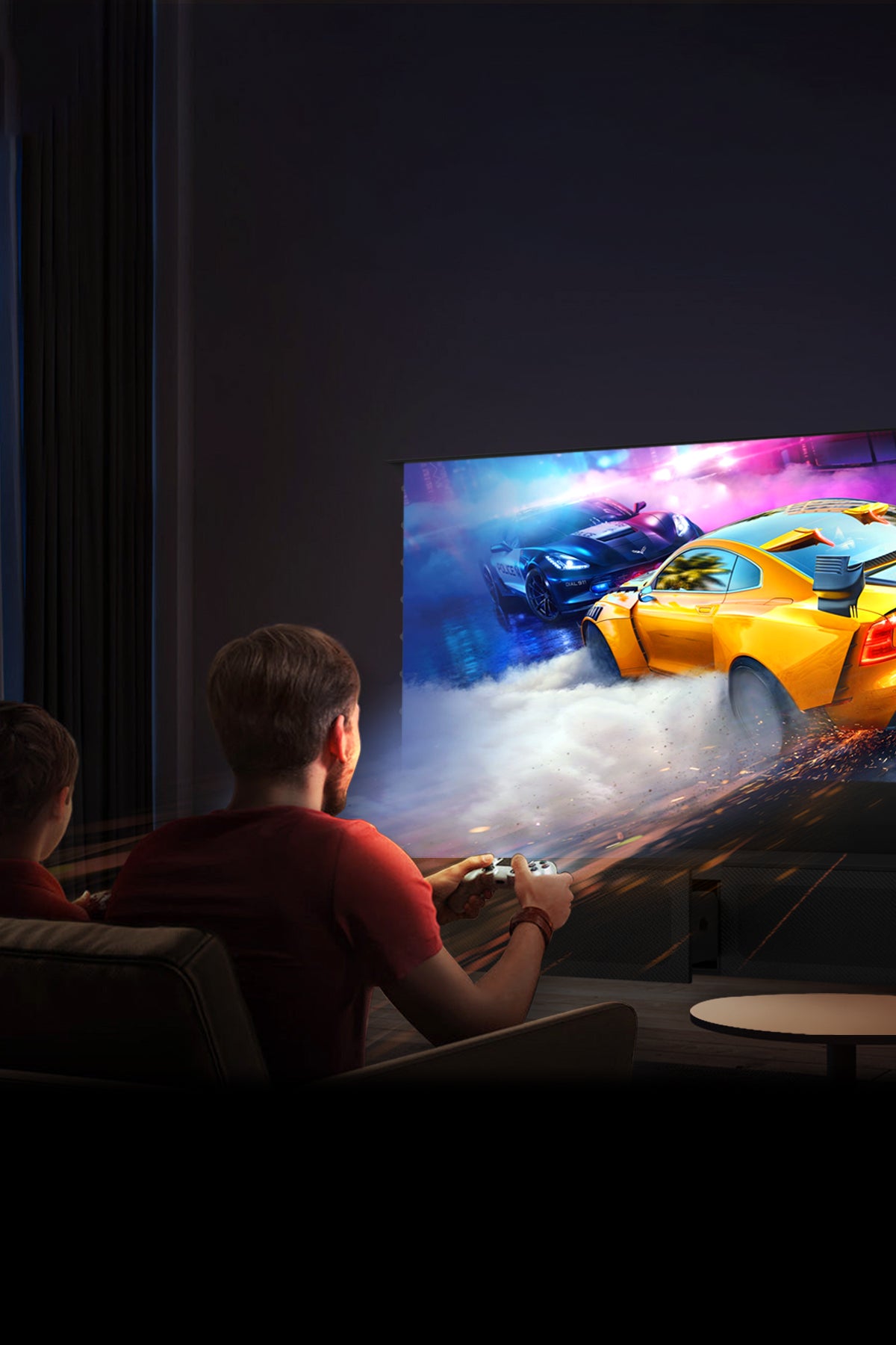 Smart Laser TV cabinet with cinema-grade expansive projection – transforms your living space into a theater-like immersion where every scene engulfs your senses.
