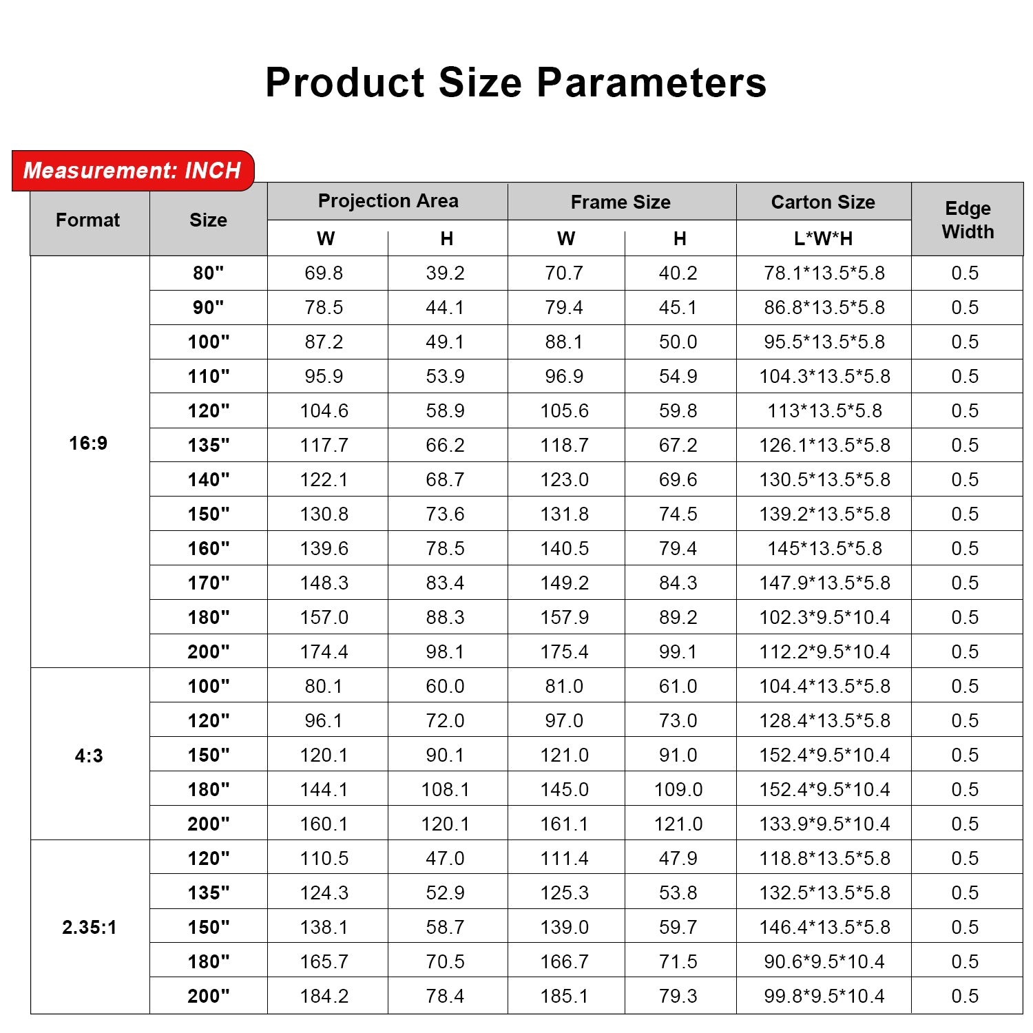 120 Pouce Nothing Projector Crystal Classic Ultra Courte Focale ALR Vidéoprojecteur Écran
