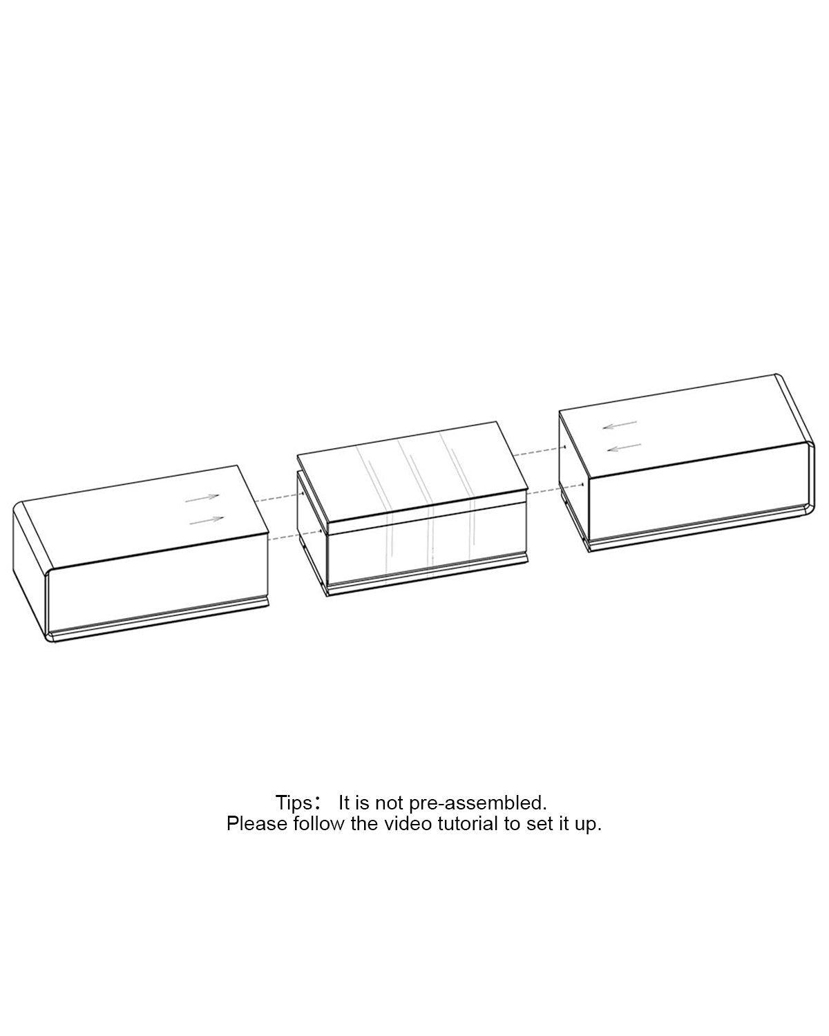 Shore Laser TV Cabinet with intuitive modular assembly