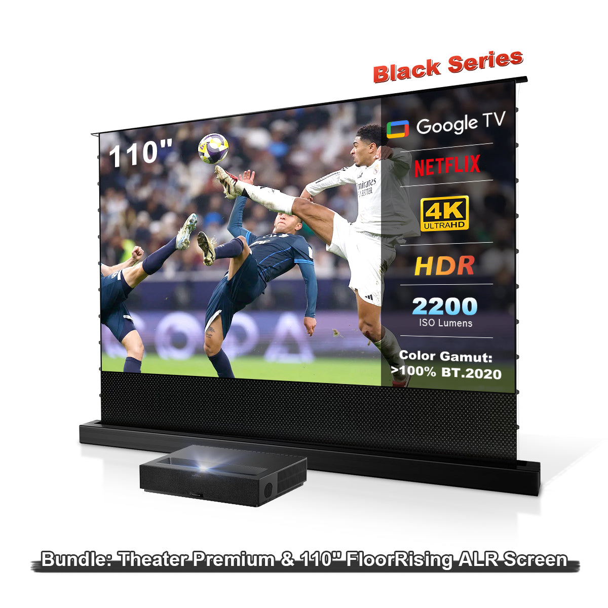 Formovie Teater premium tredobbelt laser 4k tv ultra kort kast projektor