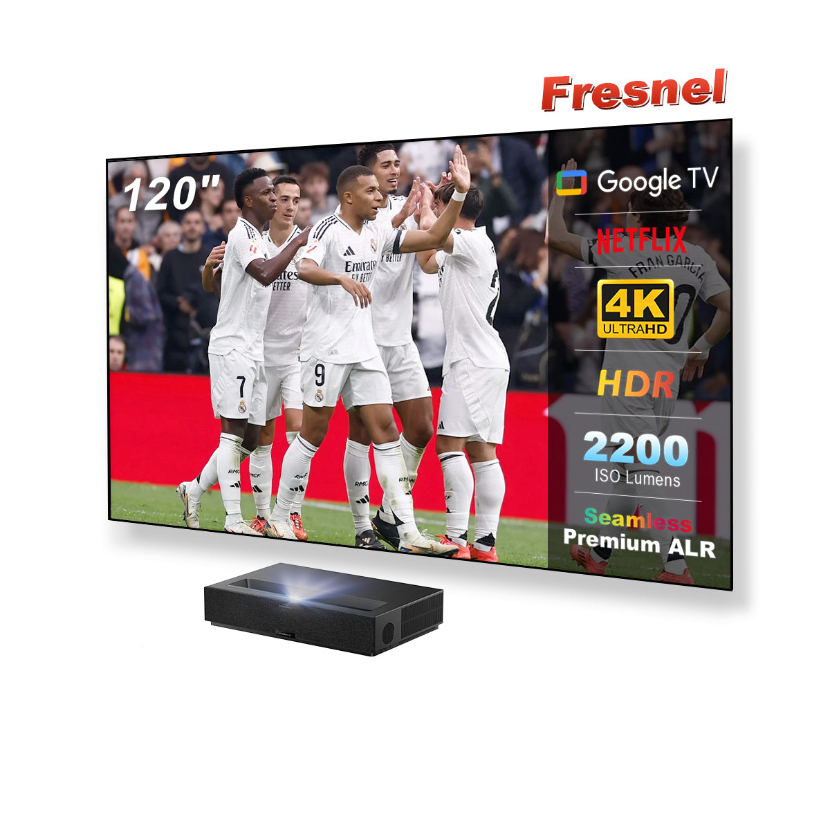 Formovie Théâtre Premium Triple Laser 4K TV ultra courte focale Vidéoprojecteur
