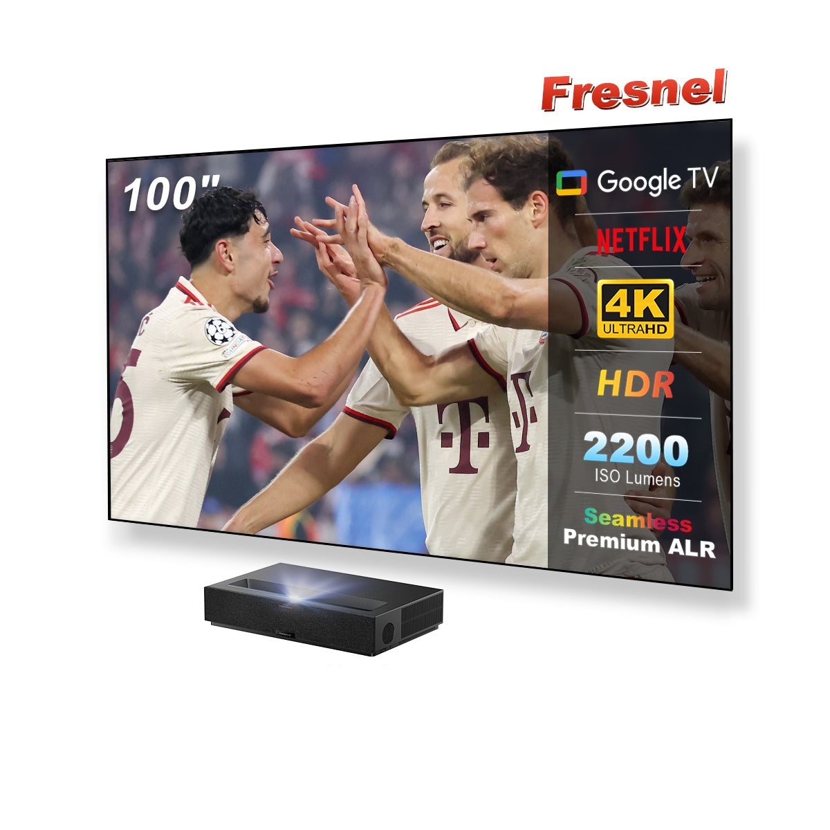 Formovie Théâtre Premium Triple Laser 4K TV ultra courte focale Vidéoprojecteur