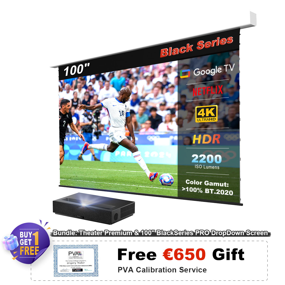 Formovie Theater Premium Triple Laser 4K TV Ultra Short Throw Projector