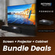 (Bundle) Formovie Theater Premium + Black Series Motorized ALR Screen + Flat Pack Laser TV Cabinet