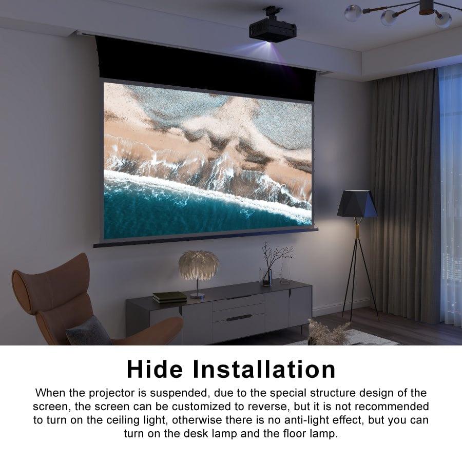 VIVIDSTORM PRO A Slimline Motorized Tension Drop Down UST ALR Projector Screen